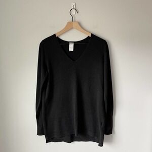 Lole Women's Black V Neck Pullover Sweater Size Small